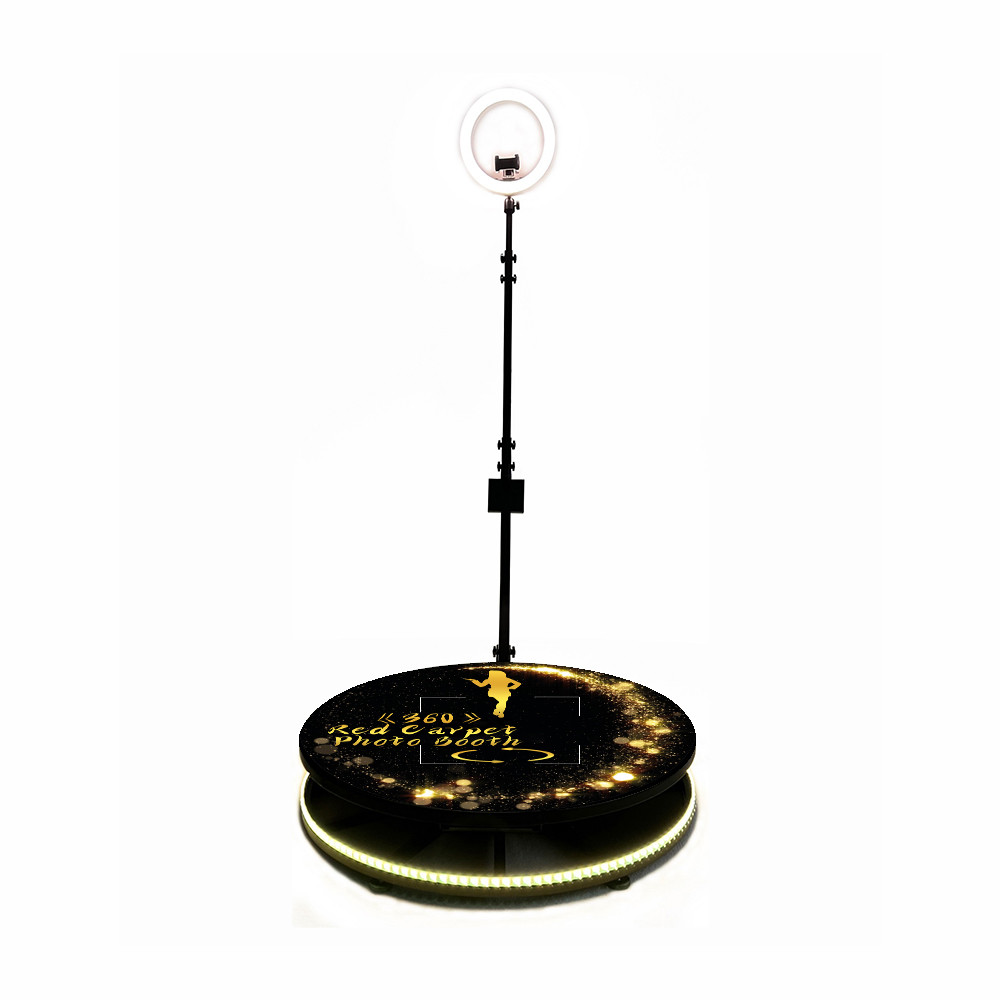 Selfie Automatic 360 Photo Booth Machine 32 inch Platform Adjustable Speed