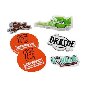 China Waterproof Vinyl Die Cut PVC Cartoon Sticker Custom Logo 95g wholesale
