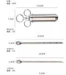 Outdoor Stainless Steel Turkey BBQ Tools And Accessories Injector Marinade Set