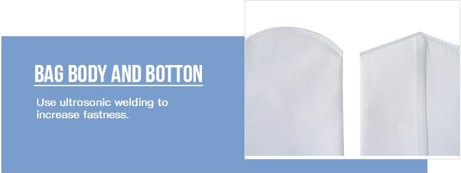 5 Micron Food Grade Water Welded PP Liquid Filter Bag Sewed / Welded Customized Size