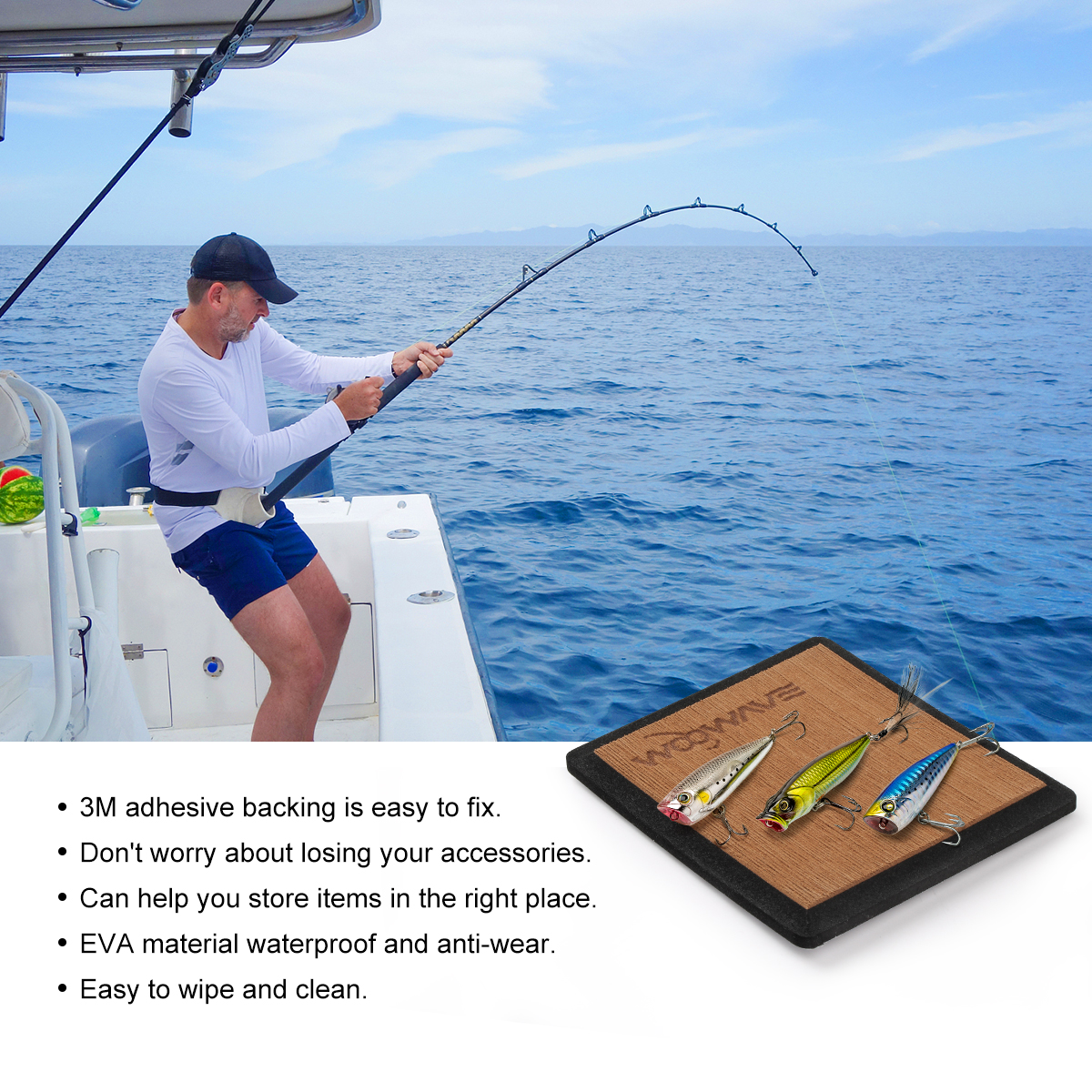 Occasion Lakes Rivers EVA Fishhook Pad with Marine Grade Anti-Slip Design