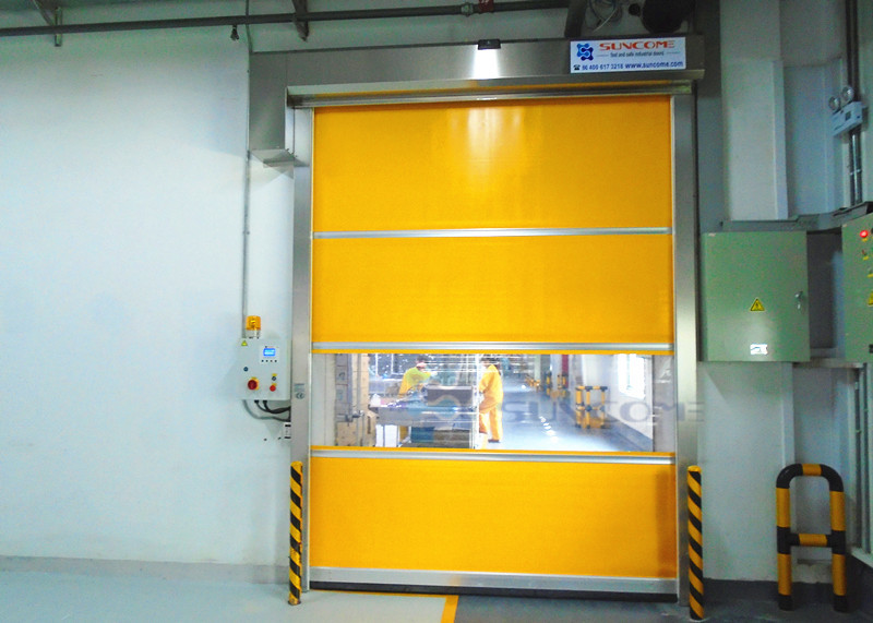 Electric Interior Industrial High Speed PVC Rolling Door Automatic Fast Roll Up Door