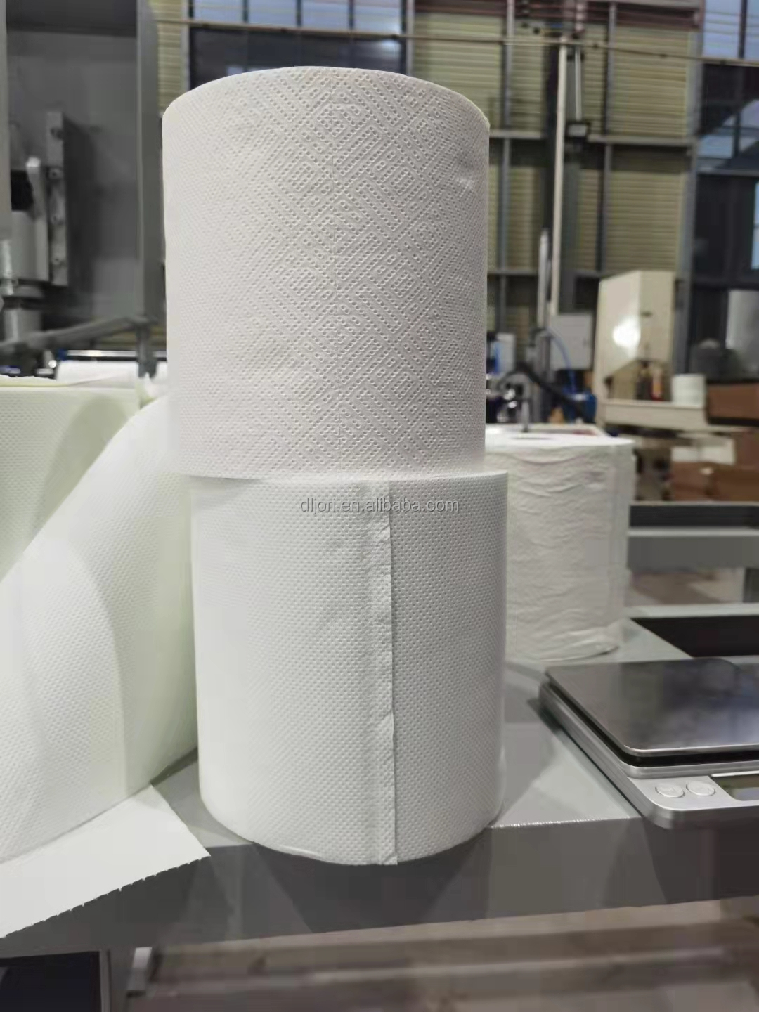 Buffer Device Continuously Glued Laminated Embossing Roll Paper Rewinding Maker Machine