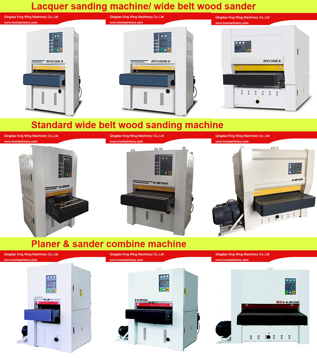 RPS630R-R Wide belt sander lacquer wood sanding machine