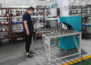 China Low Noise Glass Double Edging Machine , Variable Miter Small Glass Grinder wholesale