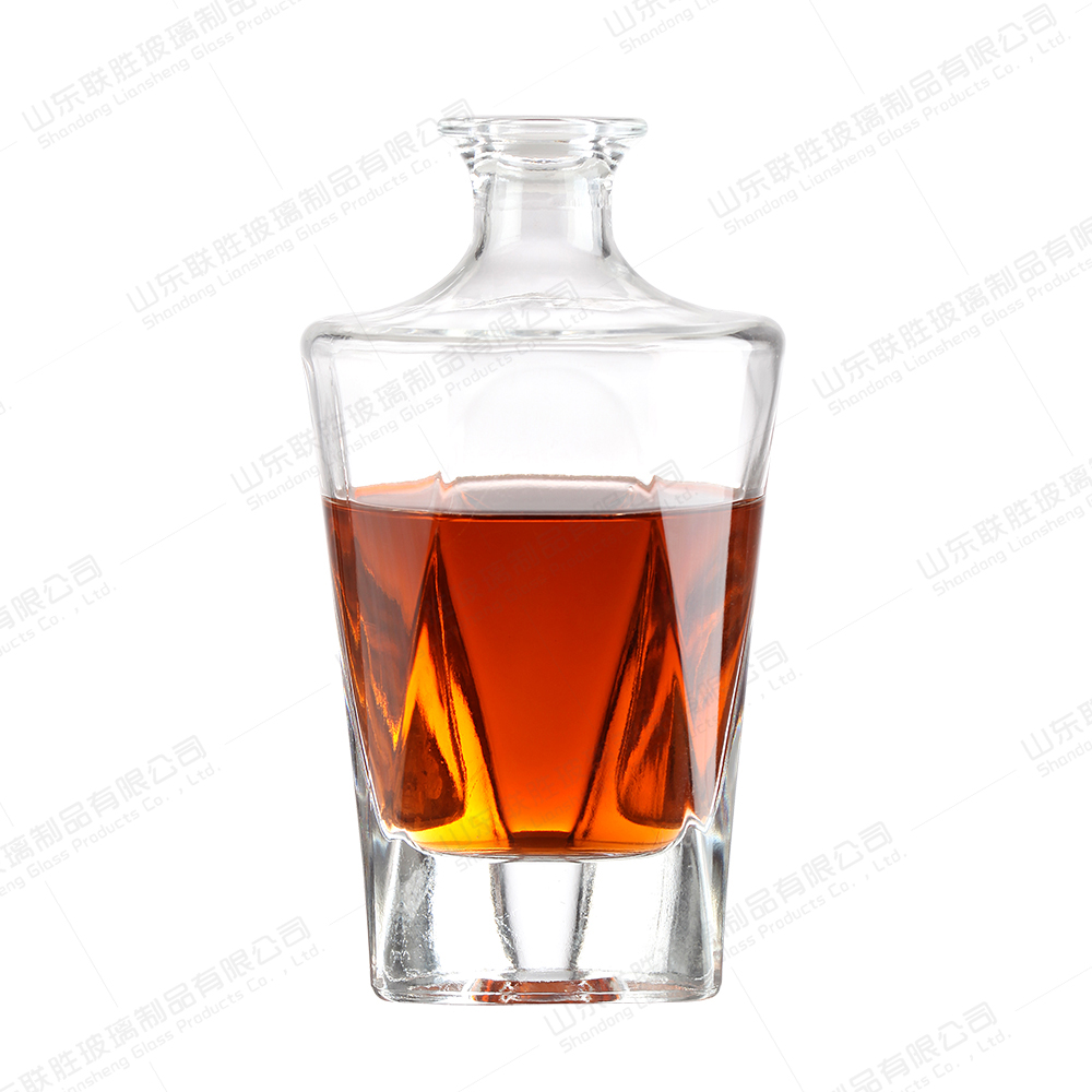 Transparent Champagne Wine Glass Bottles 500ml 750ml with Rubber Stopper Sealing Type