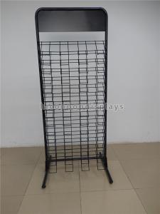 China Metal Wood Tiles Display Racks , Indoor Floorstand Tiles Display Stand wholesale