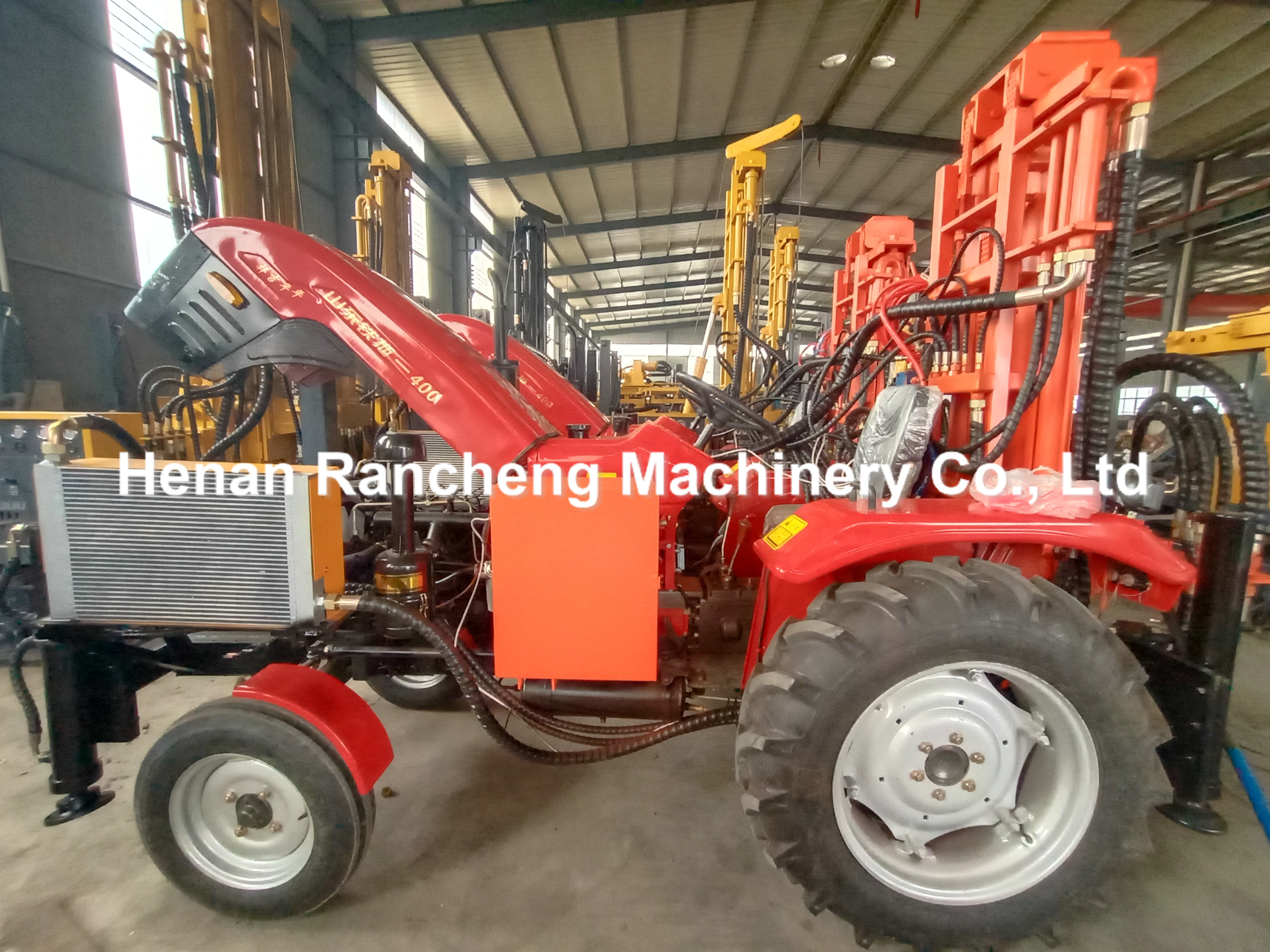 Deep Tractor Mounted Diesel Water Well Rock Drilling Machine Well Drilling Rig