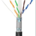Outdoor CAT6A Lan Cable Utp 305m 23/24 Awg Black Bare Copper