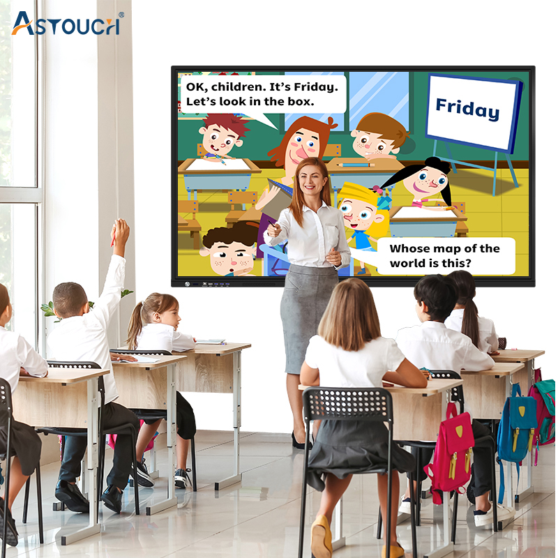 98 Inch Smart Interactive Panel IFP Flat Whiteboard Android 11 RoHS