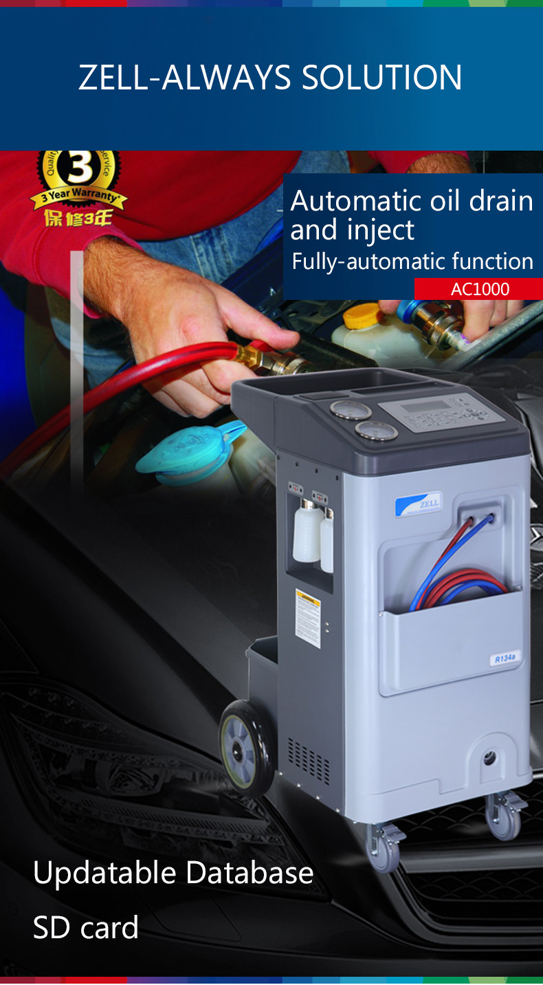 75Micron AC Recovery Unit A/C Service Station Machine R134