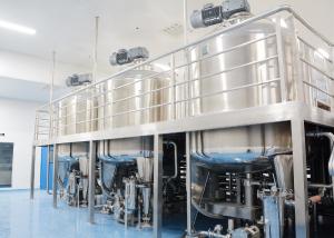 China 20000L Soap Cosmetic Mixing Tank 60rpm Liquid Detergent Mixing Tank on sale