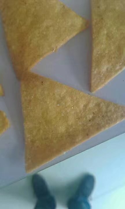 Automatic Doritos Linear Tortilla Chips Making Machine Big Capacity
