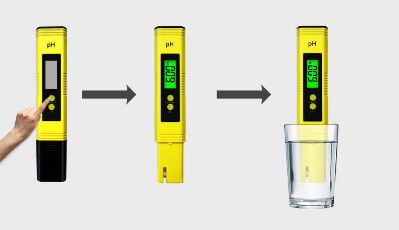 Battery Life Over 500 Hours Water Hardness pH Meter TDS Tester Pen with Backlight
