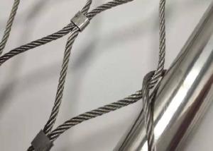 China High Strength Flexible Rope Mesh Fatigue Resistance Stainless Steel Ferrule Mesh wholesale