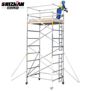 China H FRAME Construction Site Lightweight Aluminum Scaffolding With Clamps wholesale