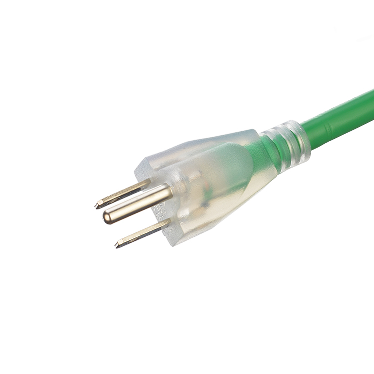 16 Gauge Extention Cord ETL 3 Pin Heavy Duty Electrical Extension Cord 100m for Outdoor 220V Power Cable US Length 10FT