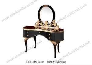 Antique dresser luxury european vanity dresser with mirror TE-008