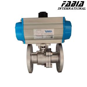 China Easy-To-Maintain Pneumatic Two-Piece Flanged Ball Valve wholesale