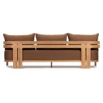 Modern Stylish Natural Teak Wood Lounge Sofa for Hotel Outdoor Patio Furniture