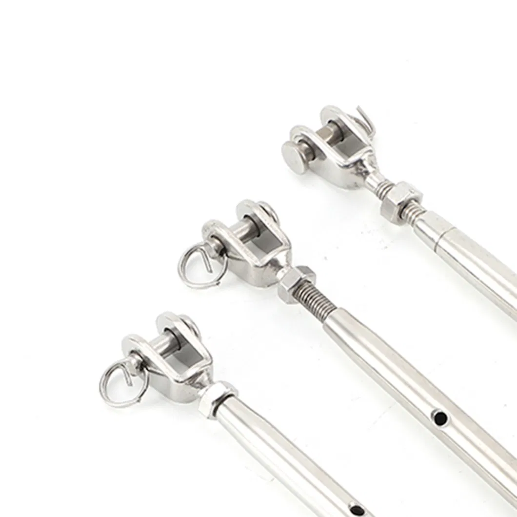 Stainless Steel Closed Body Turnbuckle Adjustable Tensioner U. S Type Drop Forged Turnbuckle Jaw&Jaw for Riggings