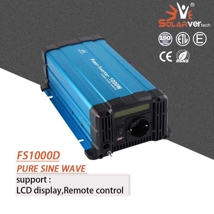 Off Grid Solar Inverter Pure Sine Wave Power Inverter 1000W 12V To 240V 230V 220v