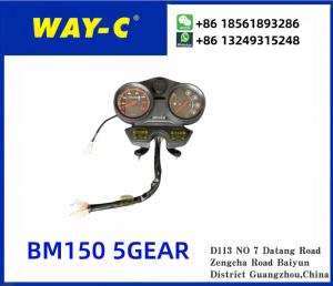 China PF402416 Plastic Motorcycle Moto Speedometer With USB For BAJAJ BOXER BM150 5GEAR wholesale