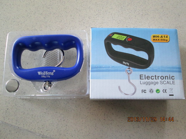 Mini Size Portable Electronic Luggage Scale With ABS Plastic Material