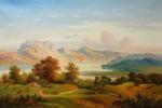 Snow River Original Oil Landscape Paintings Wall Art 20"X24"