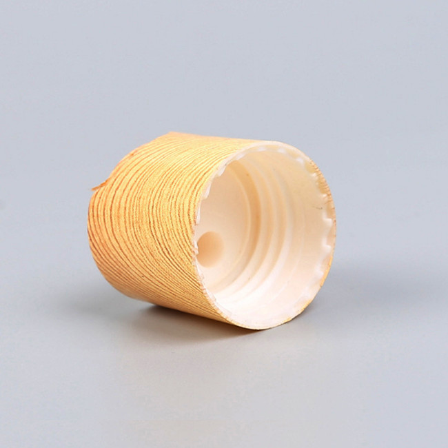 Wood Disc Top Cap 24mm 410 Milk Water Polypropylene Bottle Caps Lids