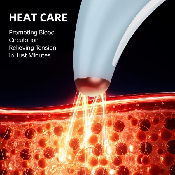 5W Red Light Facial Massager Heat And Anti Aging Vibration Massage Device