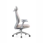 Modern Design Grey Leather Swivel Executive Office Chair with Adjustable