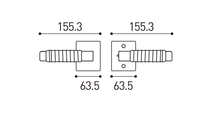 Interior Passage American Door Handles Adjustable Back Plate Oil Faced Bronze Surface