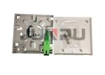Network Indoor Fiber Optic Termination Box 2 Ports ABS Material With SC APC