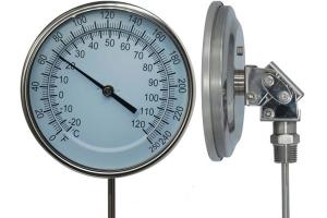 China WSS Adjustable Bimetal Thermometer With Screw Or Flange Connection wholesale