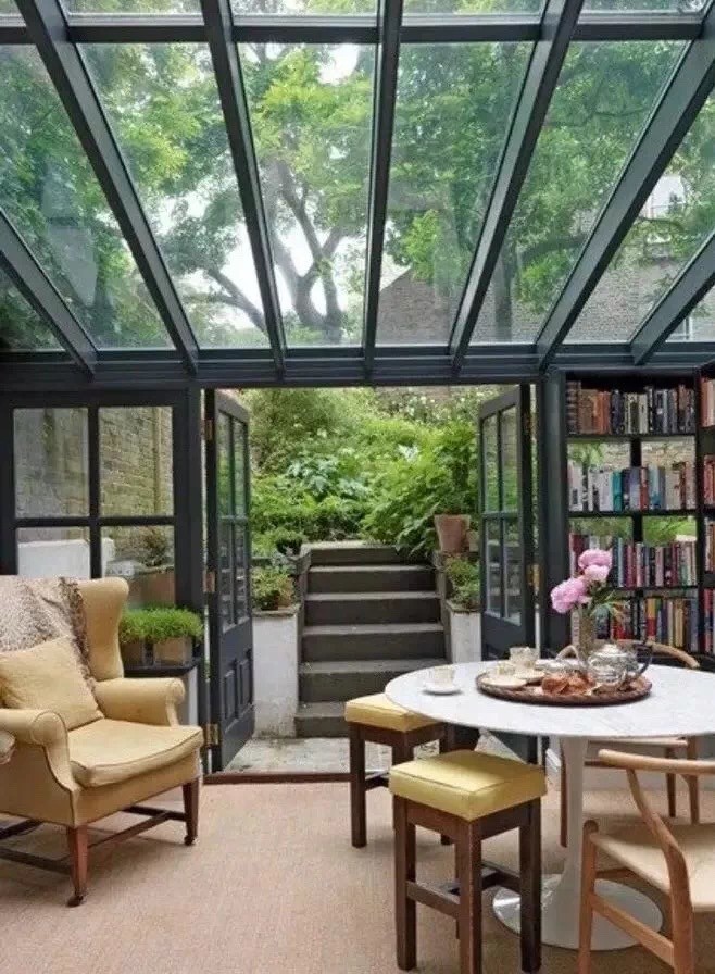 1.2mm Soundproof EPDM Sealing Aluminium Frame Glass House