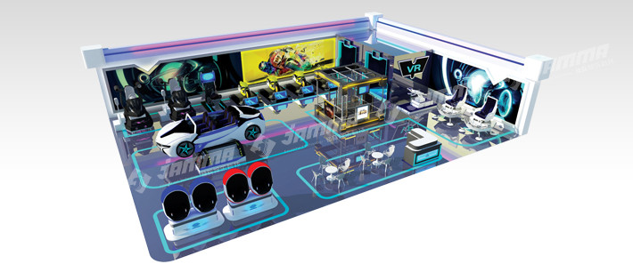 Virtual reality self service 360° movie player / Magic world / Panda and dinosaur / VR on demand