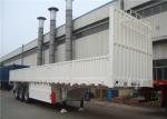 40-100 Ton Steel Side Wall Semi Trailer Heavy Duty I Beam With LED Light