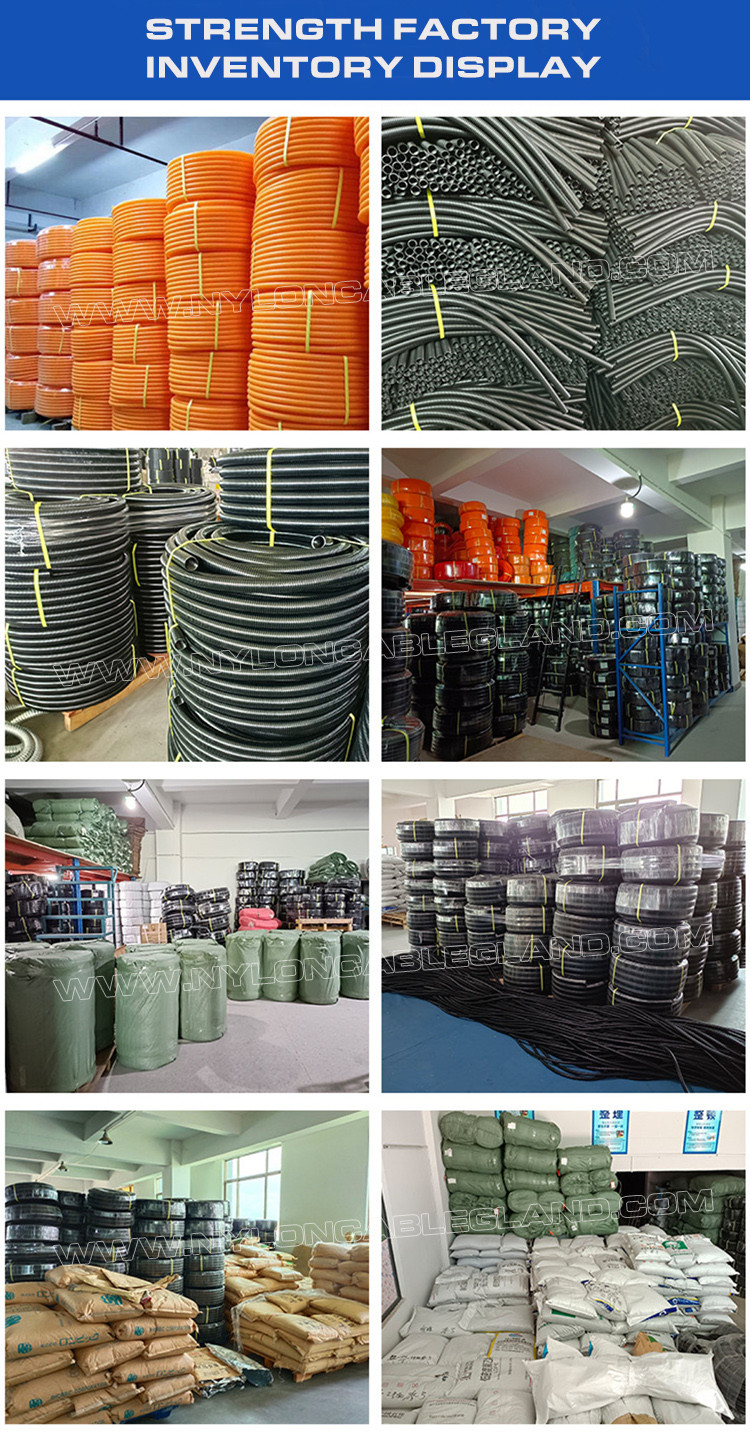V-0 Flameproof Black Electrical Conduit Polypropylene (PP), AD21.2 Flexible Hose Corrugated Pipe Tube for Wires Cables