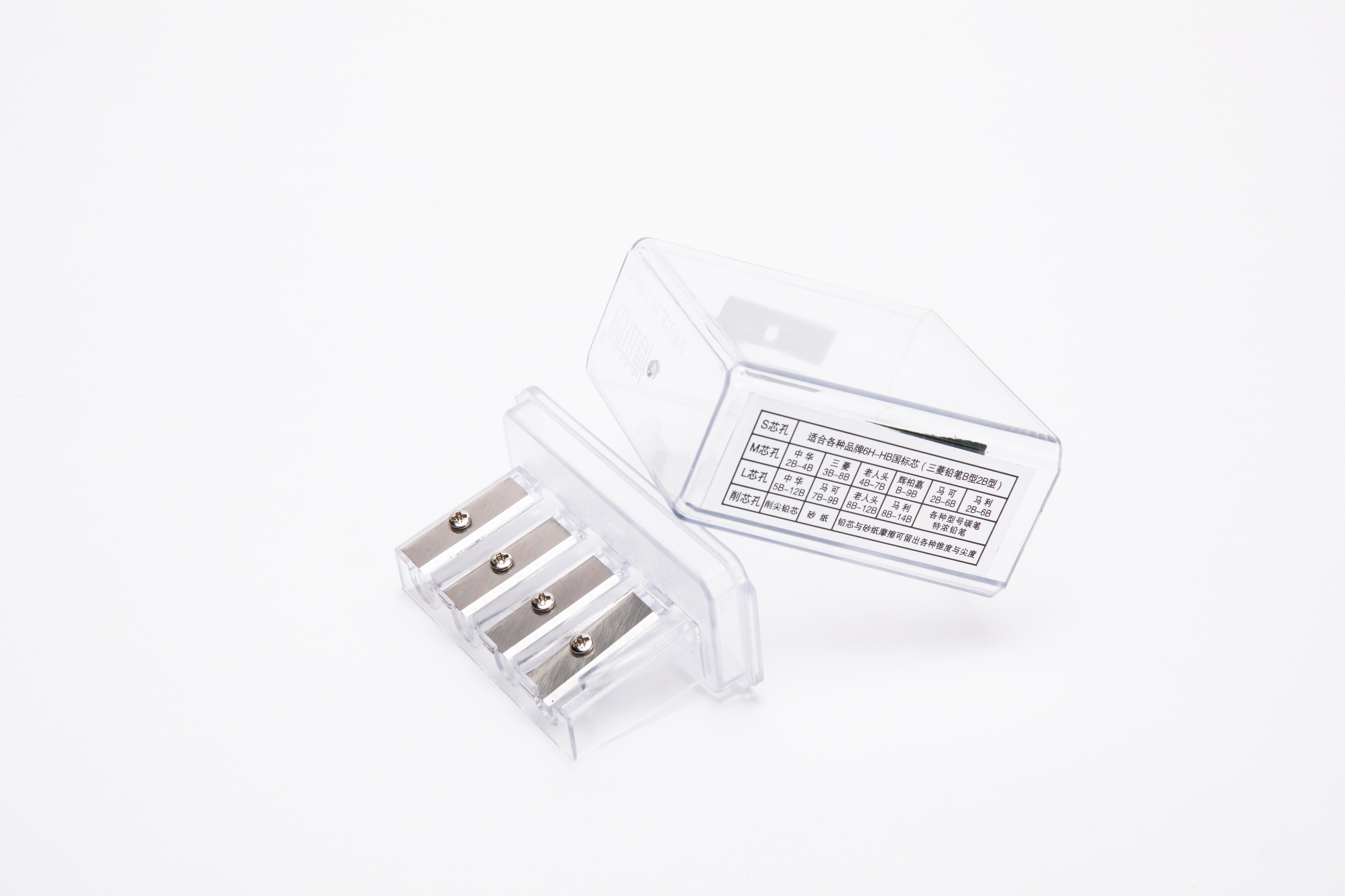 Ordinary Pencils Four Hole Sketch Lead Sharpener For Art Use