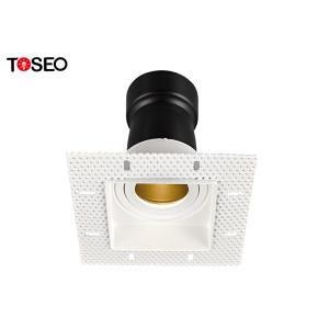 China Adjustable Trimless Downlight Square Recessed Ceiling Spotlights GU5.3 125mm wholesale