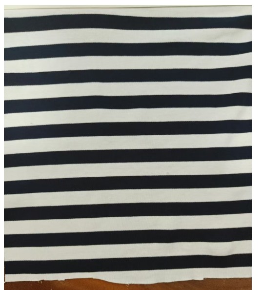 Soft And Skin-Friendly Smooth Durble Striped Material Fabric For Casual Wear