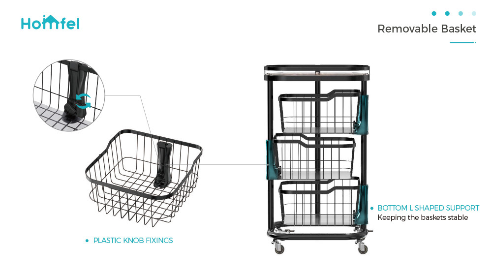 Rotating Storage Organizer Household Utility Cart Multifunctional Rolling Cart