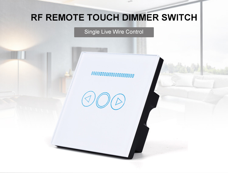 Smart Home 1000W 1 gang Dimmer Switch New Uk/eu Standard Touch Button Touch Wall Light Dimmer Switch
