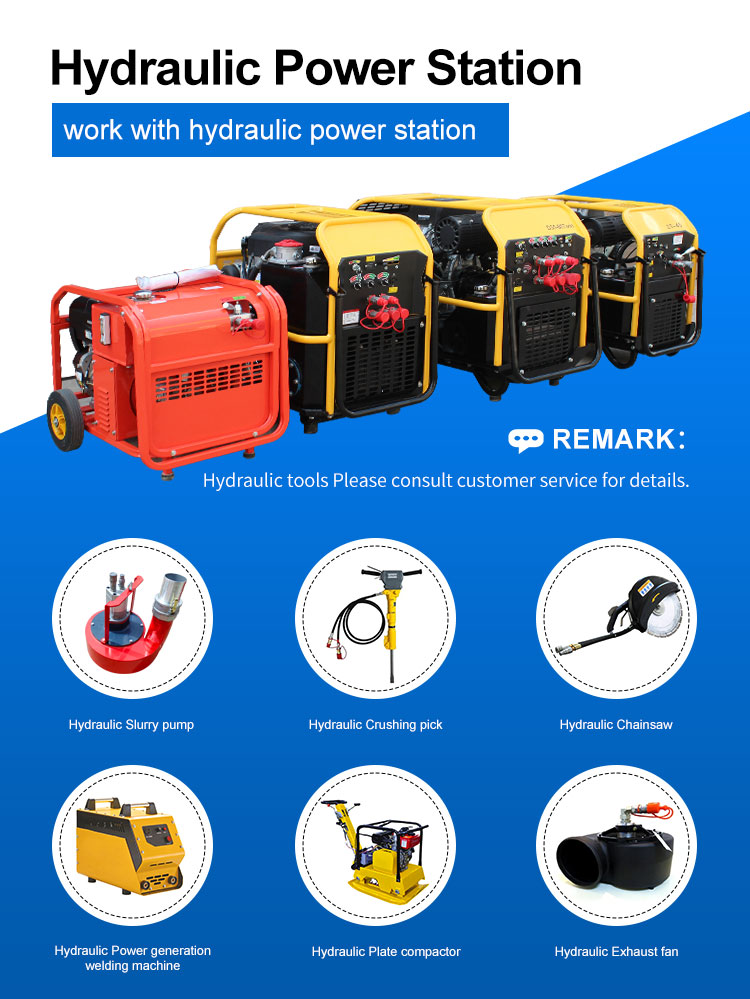 155 Bar Hydraulic Pressure Custom Industrial Small Gas Engine Hydraulic Power Pack Unit