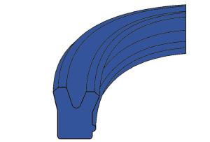 China HALLITE H605 U-Seal Hydraulic Cylinder Piston Rod Seal wholesale