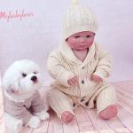 Autumn New Toddler Baby Boys Girls Knitted Bodysuit Infant Jumpsuit Knitwear