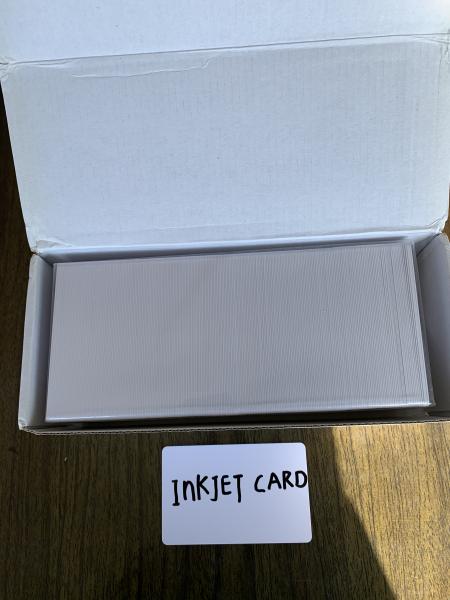 HIGH QUALITY WHITE BLANK PVC PRINTING ID INKJET CARD 0.45MM/450MIC 0.60MM/600MIC