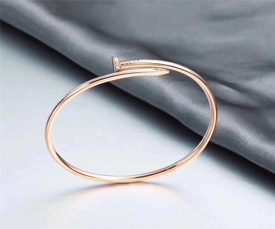 C new collection nail bracelet 18k gold white gold yellow gold rose gold bracelet Jewelry factory in Shenzhen, China