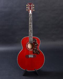 China Customized acoustic guitar, 43 inch Jumbo guitar, Quilt Vine Viper red, Guitarra acustica wholesale